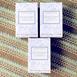 CRABTREE & EVELYN NANTUCKET BRIAR SCENTED SOAP SET OF 3